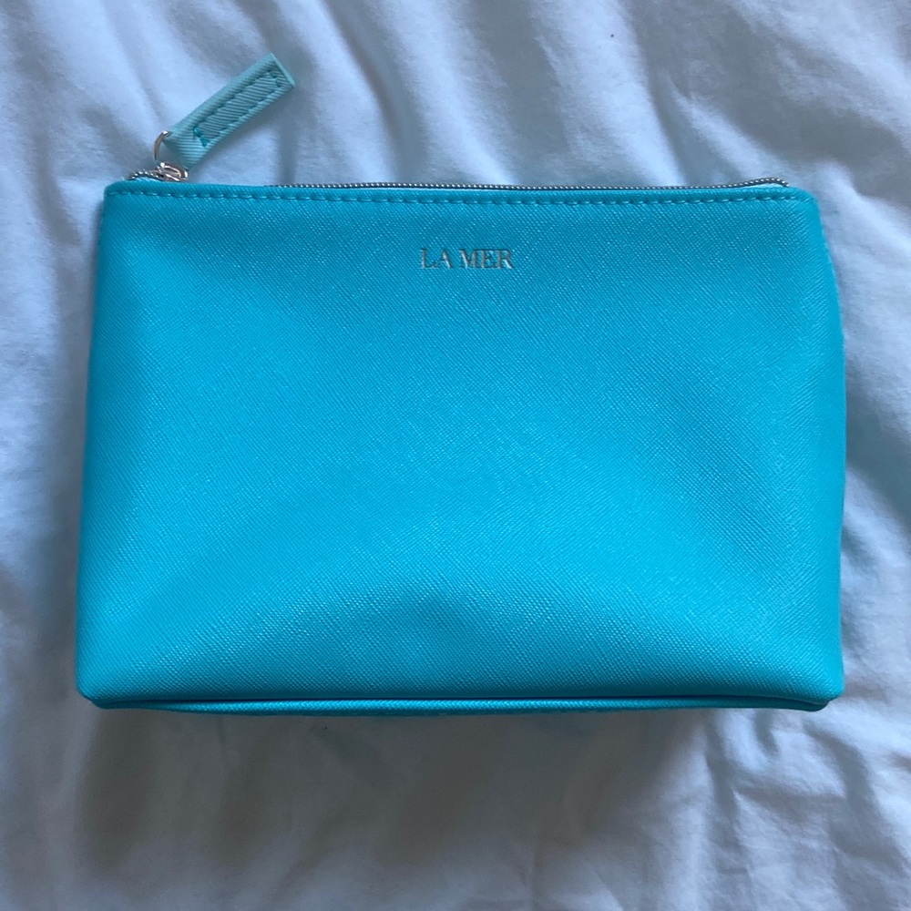 La Mer makeup bag